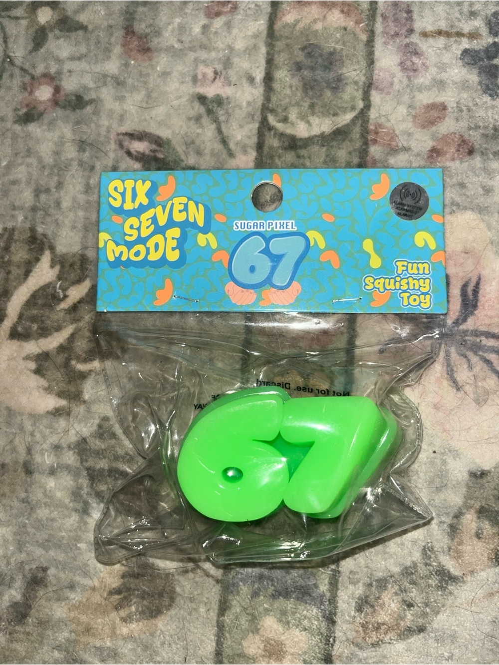 Kohl's Sugar Pixel 67 Green Fun Squishy Toy